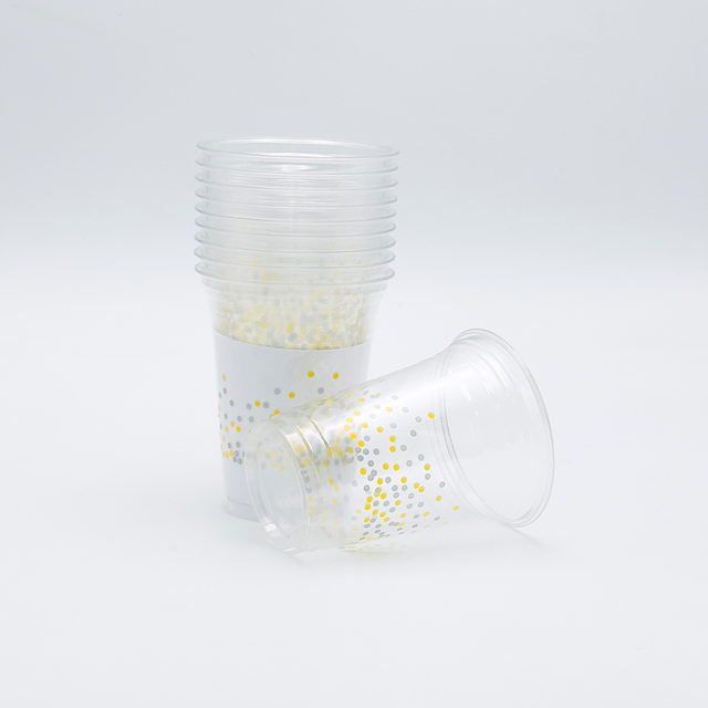 32oz شعار مخصص واضح أكواب الشرب البلاستيكية القابل للتصرف